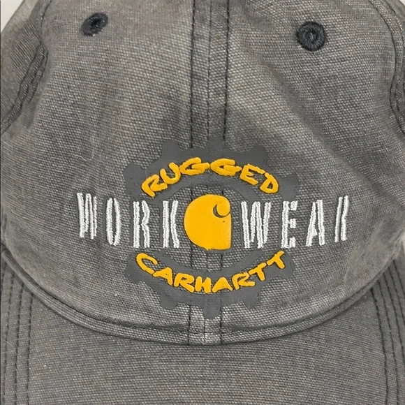 Carhartt Lot of Two Men's Gray Caps with Yellow Embroidery - Picture 9 of 15